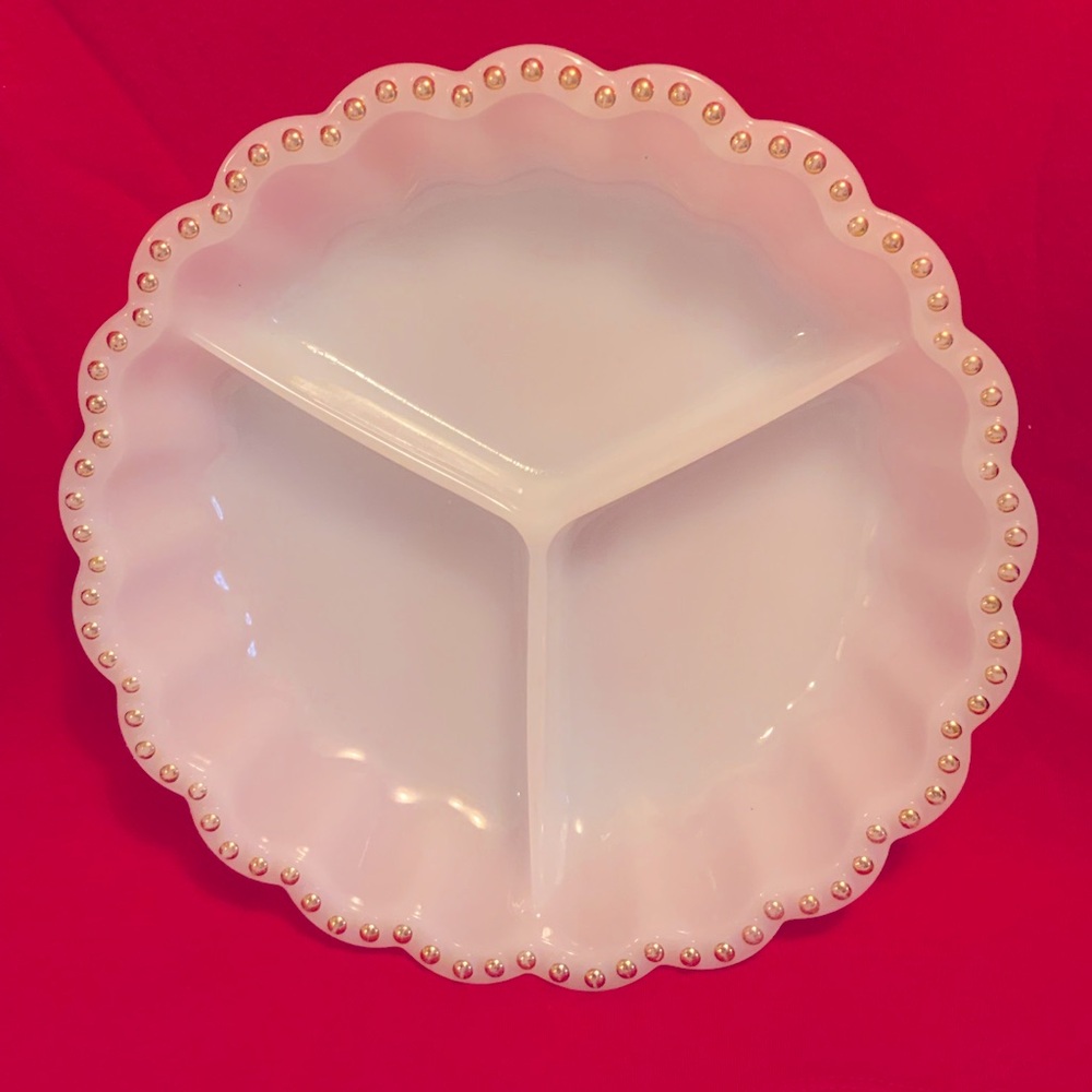 MILK GLASS DISH